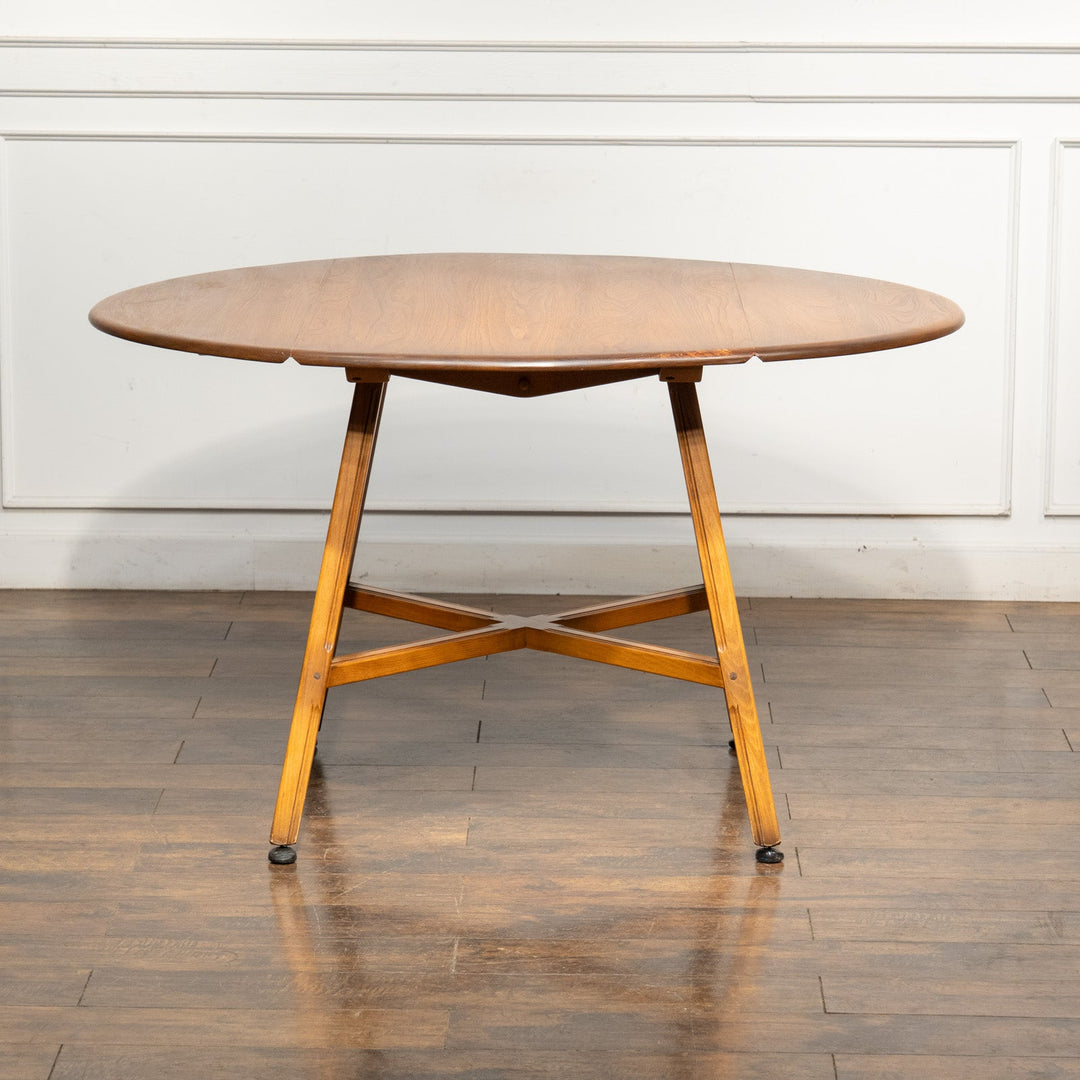 英国【ERCOL アーコール】スペースやシーンに合わせて調整できる天板が使いやすい ドロップリーフテーブル