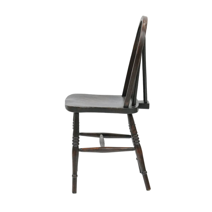 車輪モチーフの透かし彫りが特徴 カントリー家具の定番 ホイールバック ウィンザーチェア /25G-19