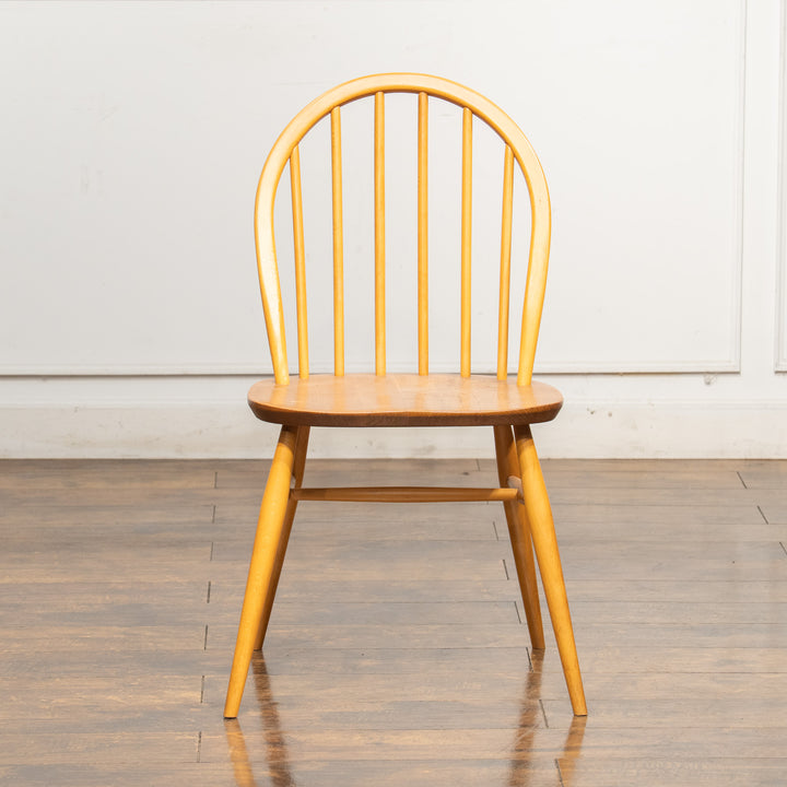 英国【ERCOL アーコール】エルム 6本スポーク フープバックチェア No.370 Windsor ウインザー /25G-4