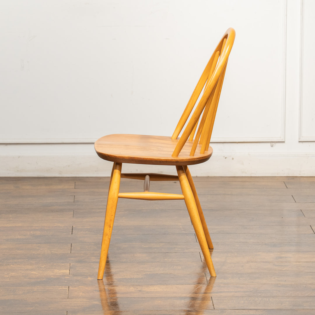 英国【ERCOL アーコール】エルム 6本スポーク フープバックチェア No.370 Windsor ウインザー /25G-4