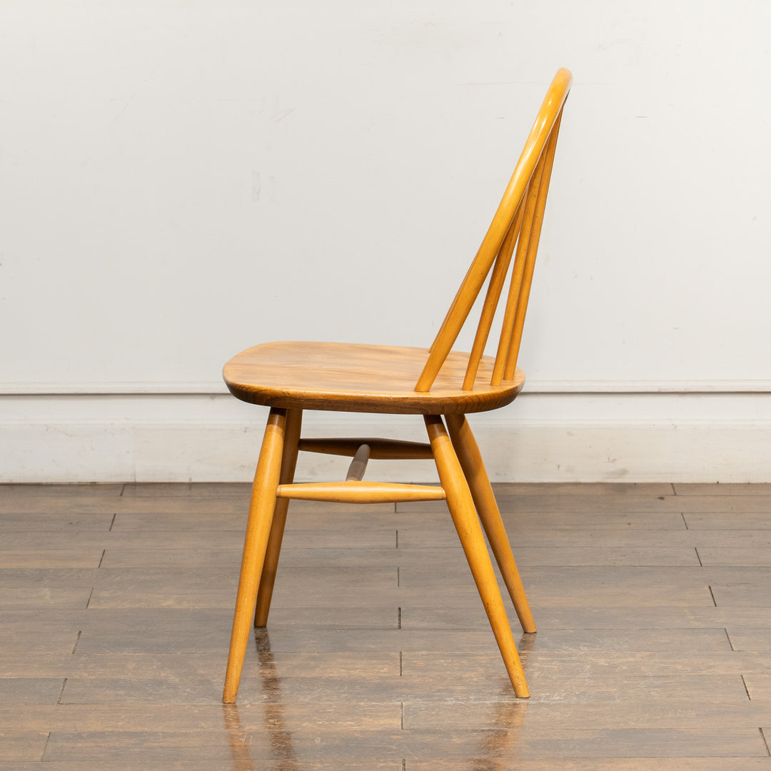 英国【ERCOL アーコール】エルム 6本スポーク ウィンザー フープバックチェア No.370 /25G-6