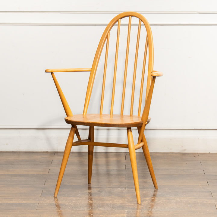 英国【ERCOL アーコール】曲木のボウバック 5本スポーク ウィンザー クエーカーアームチェア No.365A /25G-A2