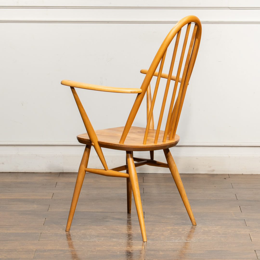 英国【ERCOL アーコール】曲木のボウバック 5本スポーク ウィンザー クエーカーアームチェア No.365A /25G-A2