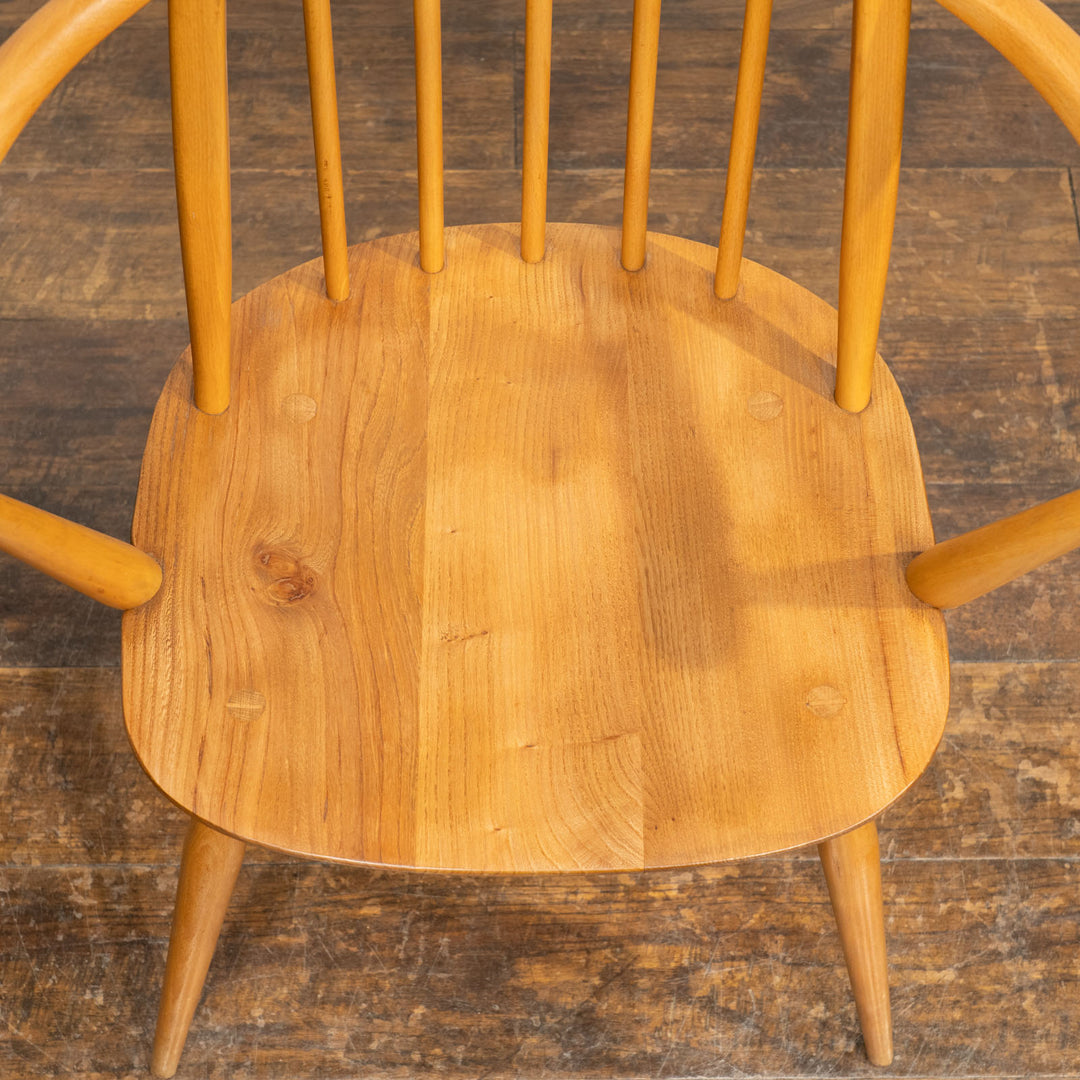 英国【ERCOL アーコール】曲木のボウバック 5本スポーク ウィンザー クエーカーアームチェア No.365A /25G-A2