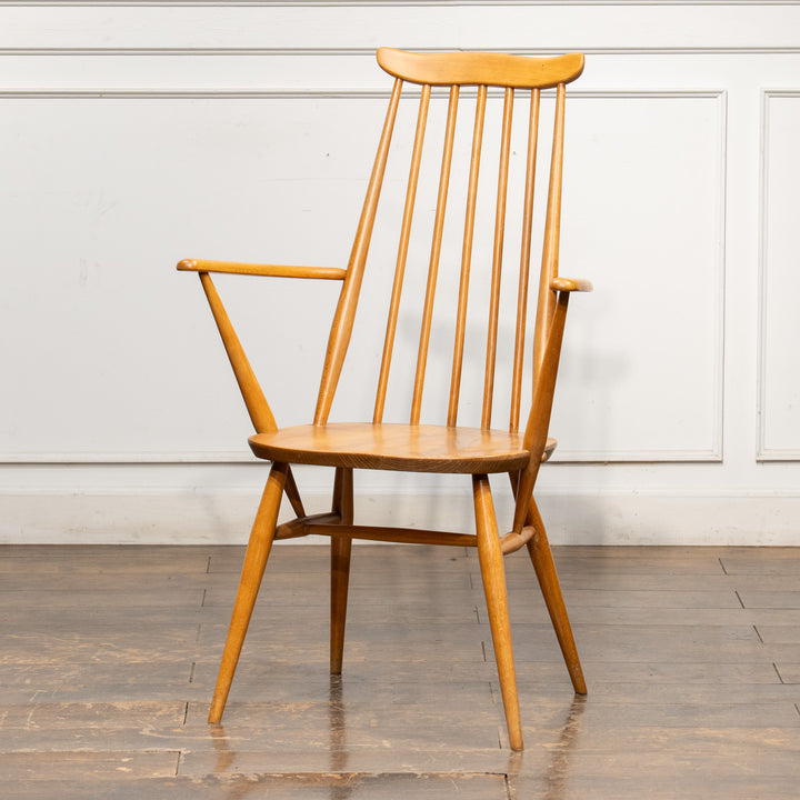 英国【ERCOL アーコール】スラッとしたハイバックが特徴的 ウィンザー ゴールドスミスアームチェア No.369A /25G-A5