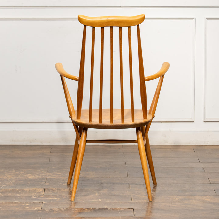 英国【ERCOL アーコール】スラッとしたハイバックが特徴的 ウィンザー ゴールドスミスアームチェア No.369A /25G-A5
