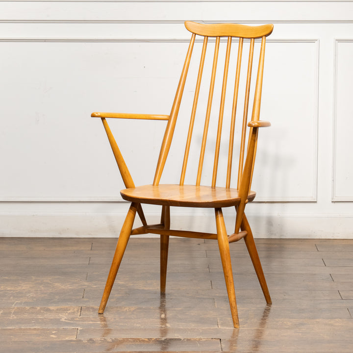 英国【ERCOL アーコール】スラッとしたハイバックが特徴的 ウィンザー ゴールドスミスアームチェア No.369A /25G-A6