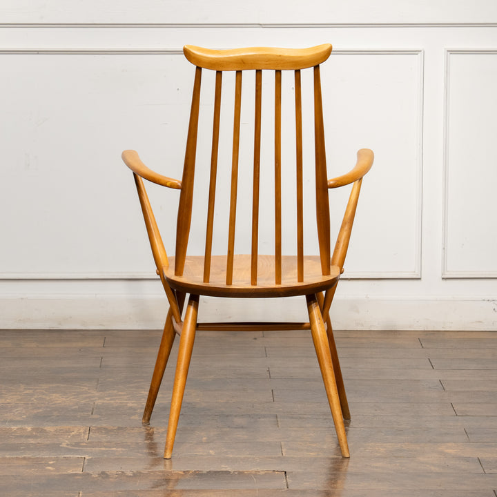 英国【ERCOL アーコール】スラッとしたハイバックが特徴的 ウィンザー ゴールドスミスアームチェア No.369A /25G-A6