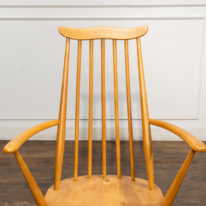 英国【ERCOL アーコール】スラッとしたハイバックが特徴的 ウィンザー ゴールドスミスアームチェア No.369A /25G-A6