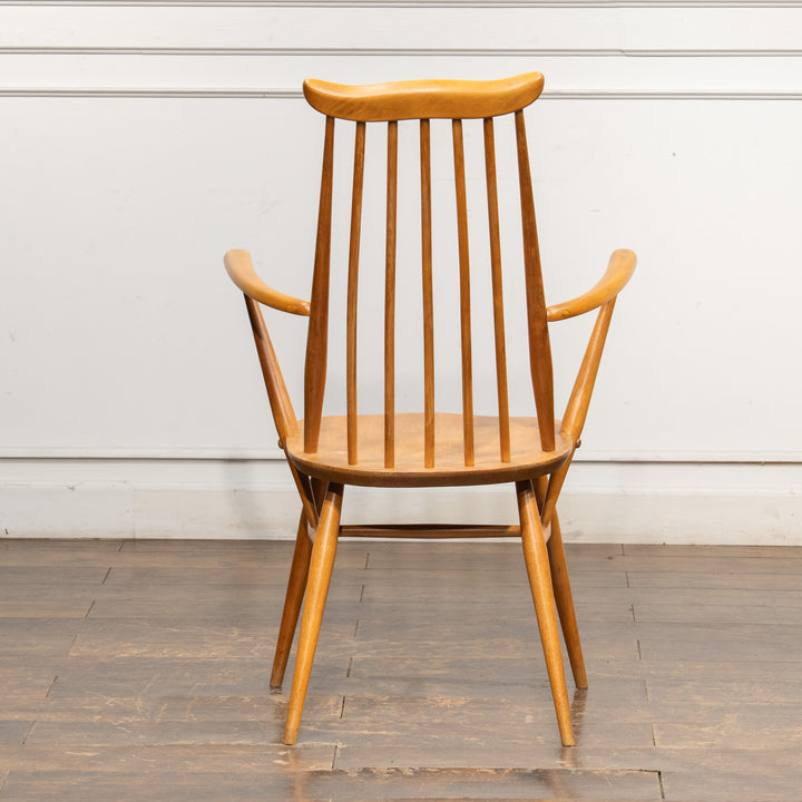 英国【ERCOL アーコール】スラッとしたハイバックが特徴的 ウィンザー ゴールドスミスアームチェア No.369A /25G-A7
