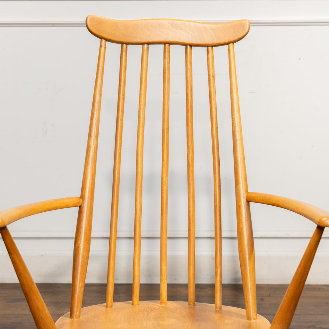 英国【ERCOL アーコール】スラッとしたハイバックが特徴的 ウィンザー ゴールドスミスアームチェア No.369A /25G-A7