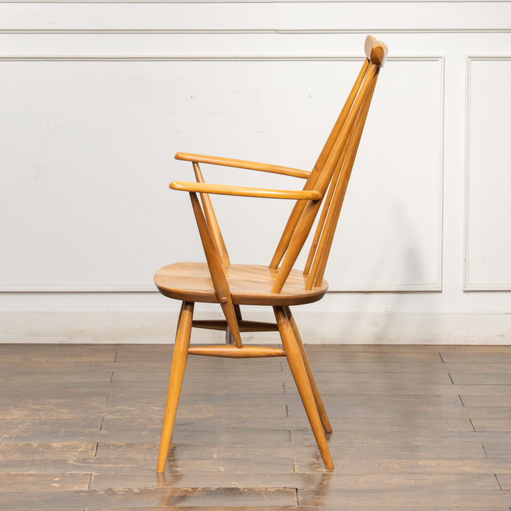 英国【ERCOL アーコール】スラッとしたハイバックが特徴的 ウィンザー ゴールドスミスアームチェア No.369A /25G-A8