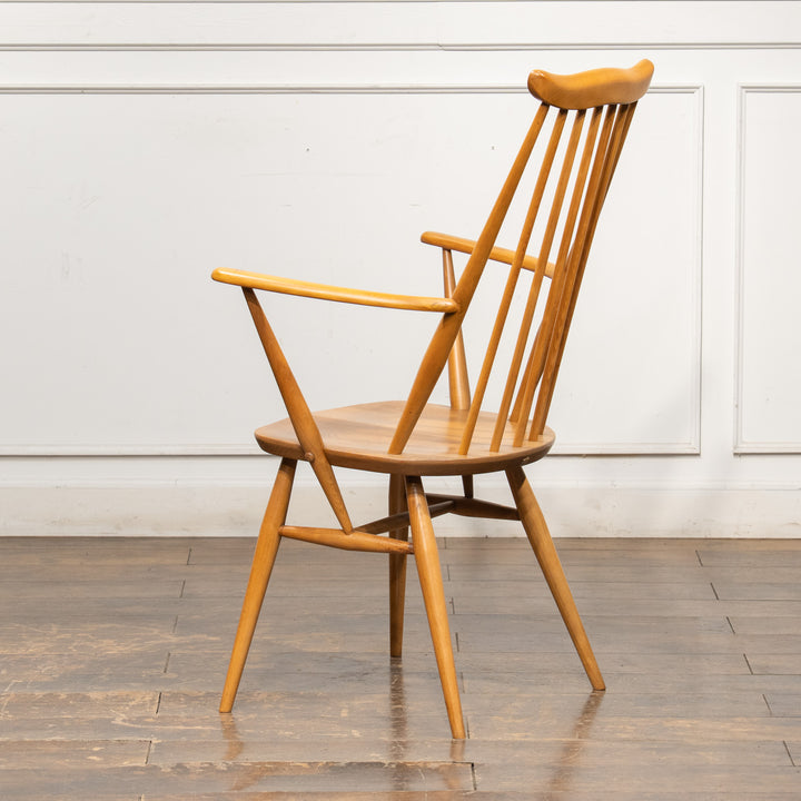 英国【ERCOL アーコール】スラッとしたハイバックが特徴的 ウィンザー ゴールドスミスアームチェア No.369A /25G-A8