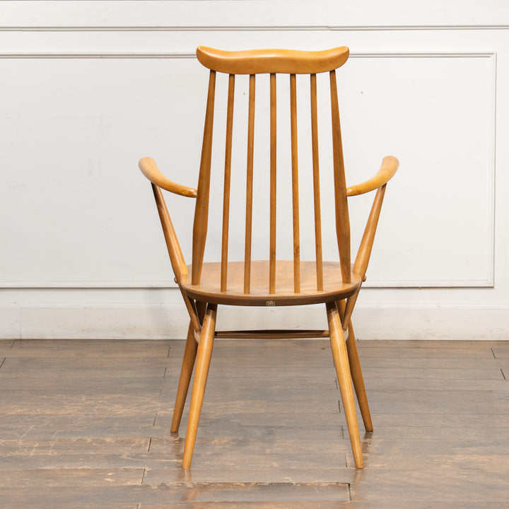 英国【ERCOL アーコール】スラッとしたハイバックが特徴的 ウィンザー ゴールドスミスアームチェア No.369A /25G-A8