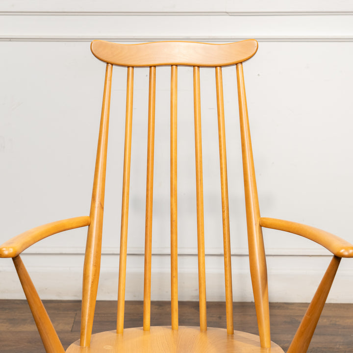 英国【ERCOL アーコール】スラッとしたハイバックが特徴的 ウィンザー ゴールドスミスアームチェア No.369A /25G-A8