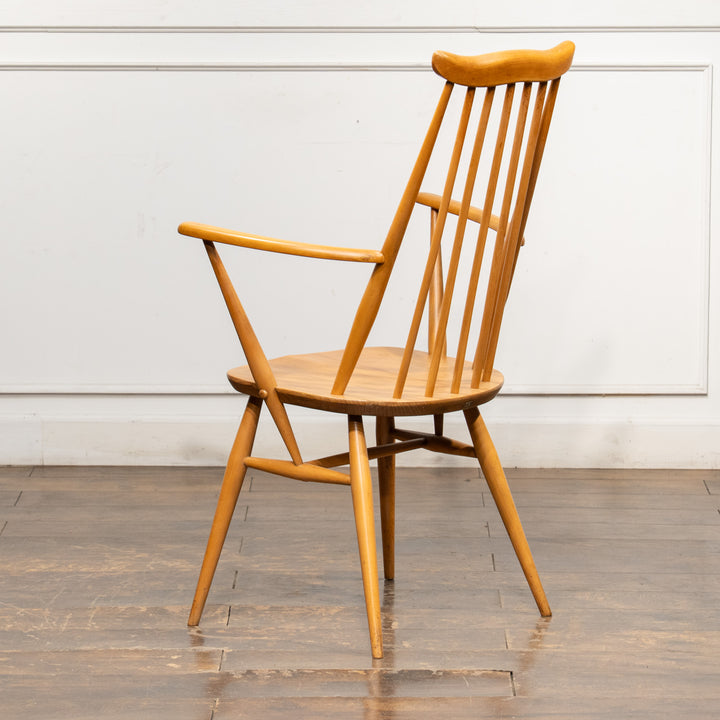 英国【ERCOL アーコール】スラッとしたハイバックが特徴的 ウィンザー ゴールドスミスアームチェア No.369A /25G-A9