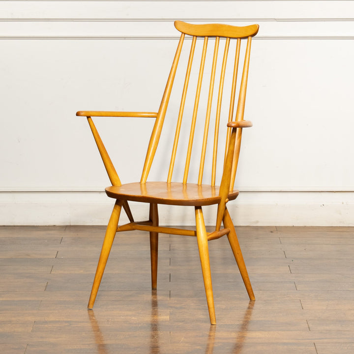 英国【ERCOL アーコール】スラッとしたハイバックが特徴的 ゴールドスミスアームチェア 369A Windsor ウインザー /25G-10