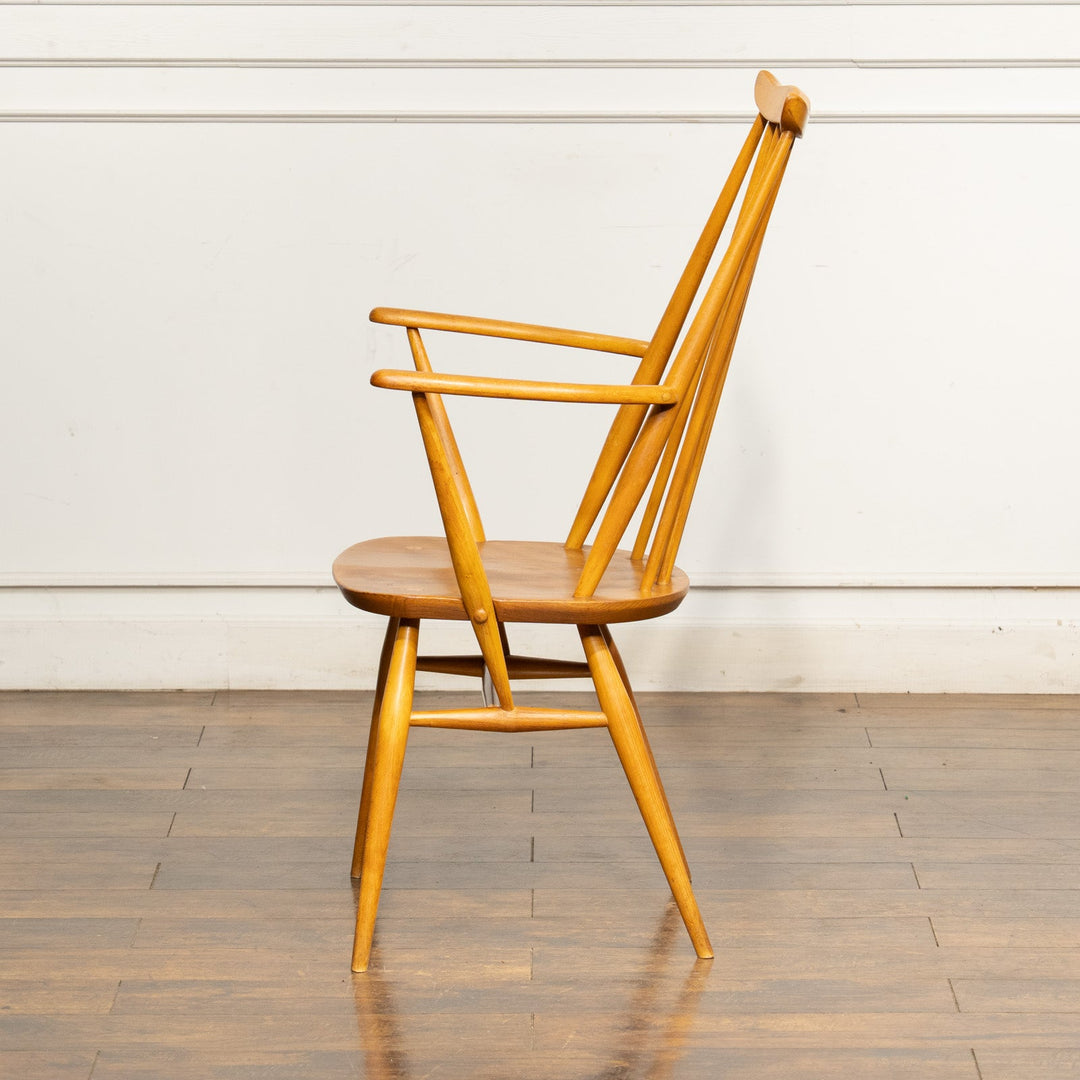 英国【ERCOL アーコール】スラッとしたハイバックが特徴的 ゴールドスミスアームチェア 369A Windsor ウインザー /25G-10