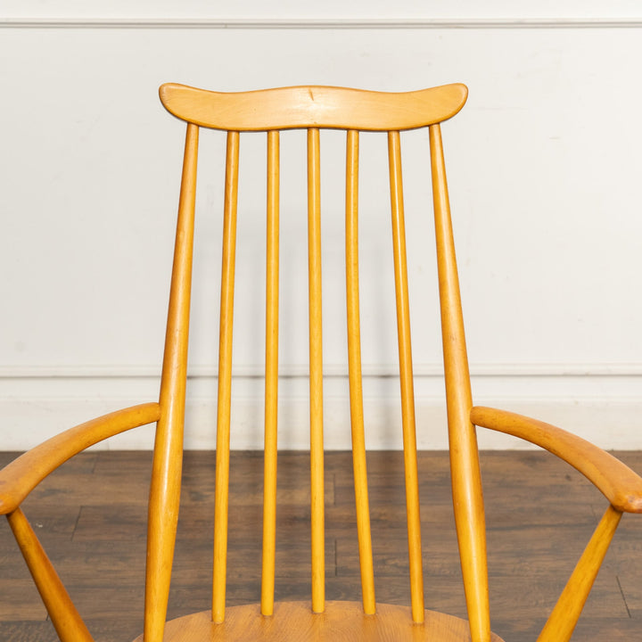 英国【ERCOL アーコール】スラッとしたハイバックが特徴的 ゴールドスミスアームチェア 369A Windsor ウインザー /25G-10