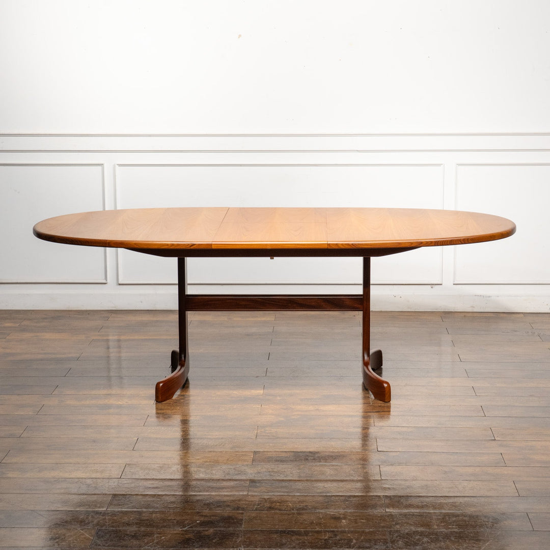 英国【G-PLAN ジープラン Fresco フレスコ】ホエールレッグ エクステンション オーバルテーブル No.4388D /25G-E