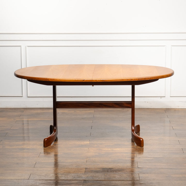 英国【G-PLAN ジープラン Fresco フレスコ】ホエールレッグ エクステンション オーバルテーブル No.4388D /25G-E