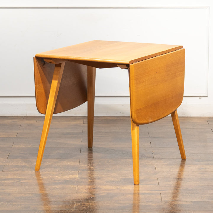 英国【ERCOL アーコール】レアモデルのスクエア天板 ドロップリーフテーブル No.383 /25G-2