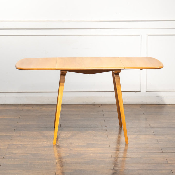 英国【ERCOL アーコール】レアモデルのスクエア天板 ドロップリーフテーブル No.383 /25G-2