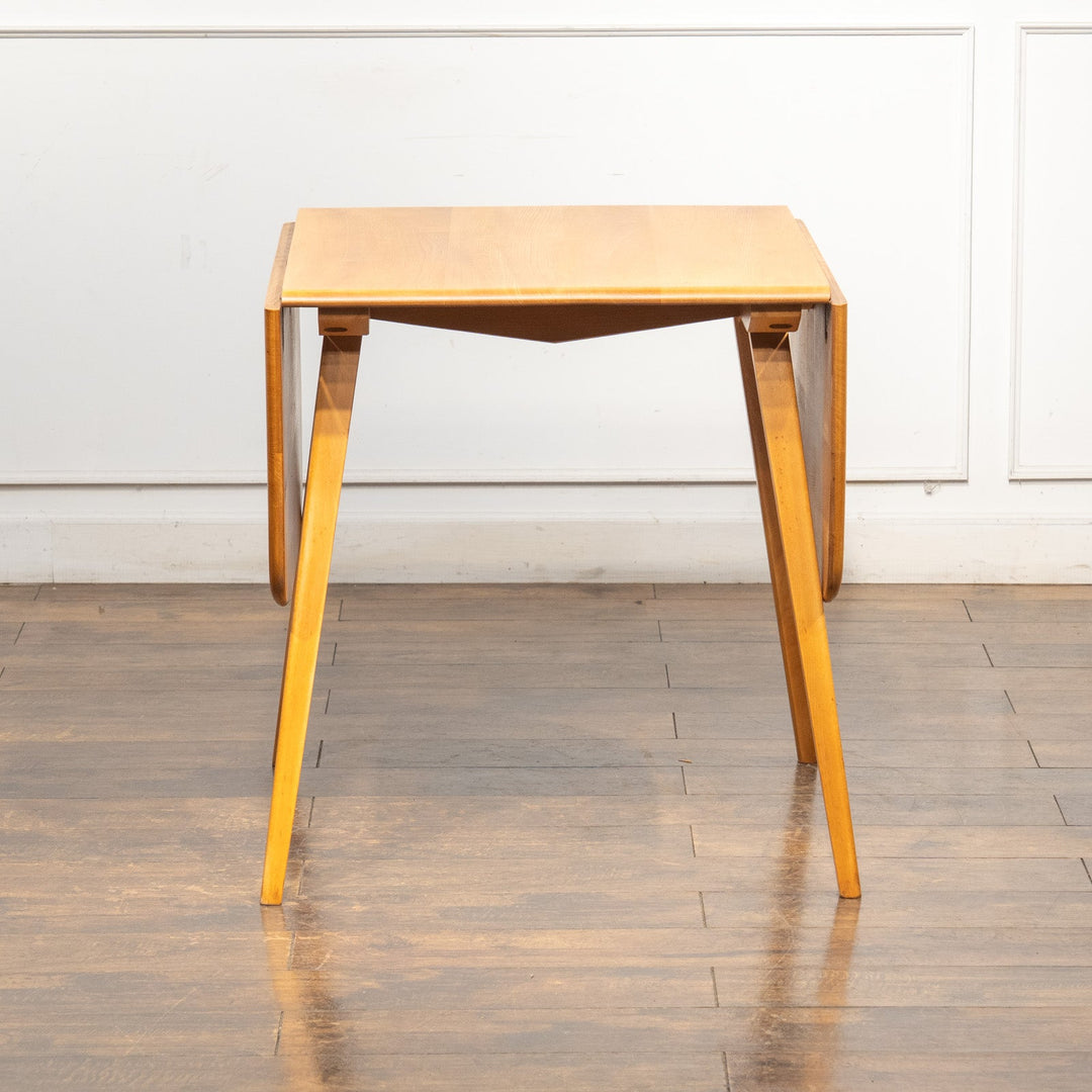 英国【ERCOL アーコール】レアモデルのスクエア天板 ドロップリーフテーブル No.383 /25G-2