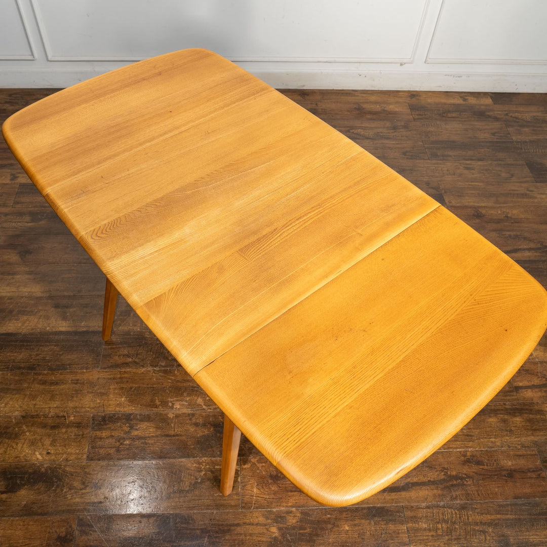 英国【ERCOL アーコール】レアモデルのスクエア天板 ドロップリーフテーブル No.383 /25G-2