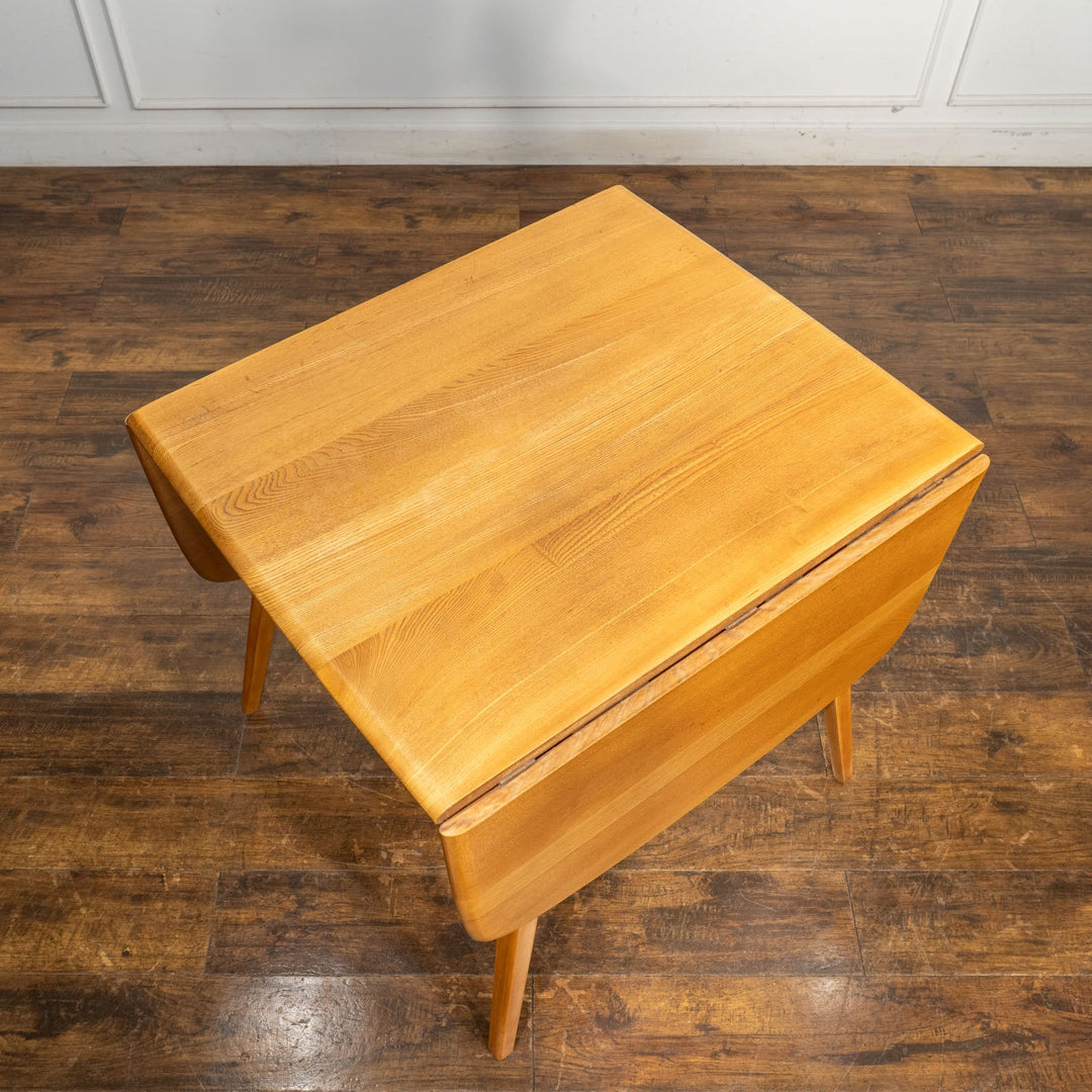 英国【ERCOL アーコール】レアモデルのスクエア天板 ドロップリーフテーブル No.383 /25G-2