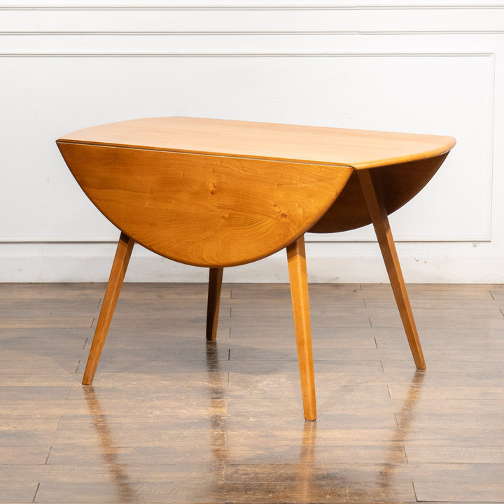 英国【ERCOL アーコール】スペースやシーンに合わせて調整できる ドロップリーフテーブル N0.384 /25G-1