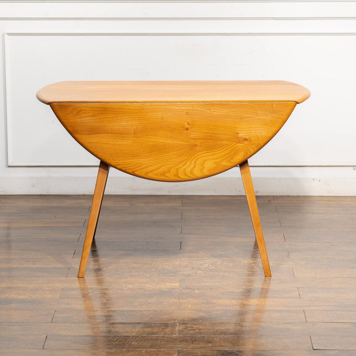 英国【ERCOL アーコール】スペースやシーンに合わせて調整できる ドロップリーフテーブル N0.384 /25G-1