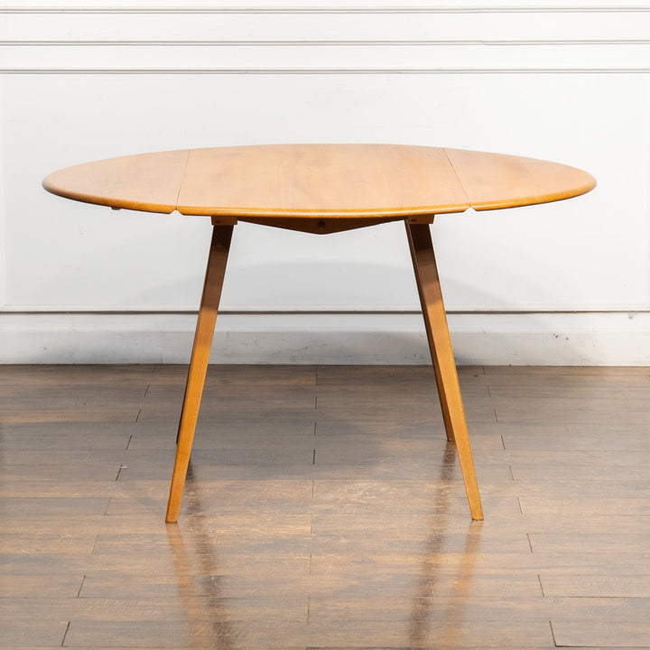 英国【ERCOL アーコール】スペースやシーンに合わせて調整できる ドロップリーフテーブル N0.384 /25G-1