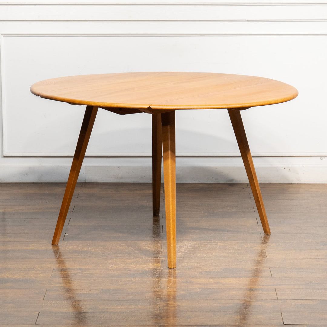 英国【ERCOL アーコール】スペースやシーンに合わせて調整できる ドロップリーフテーブル N0.384 /25G-1