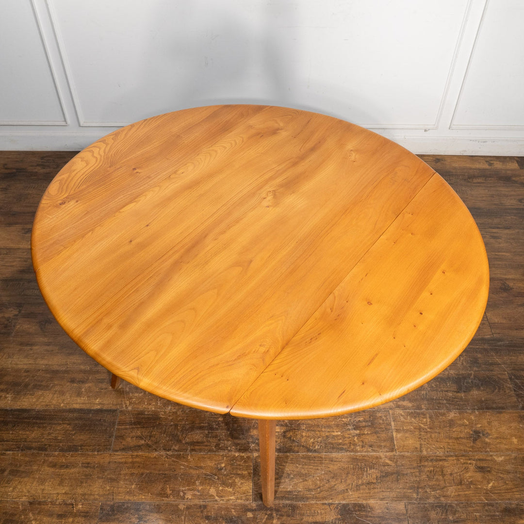 英国【ERCOL アーコール】スペースやシーンに合わせて調整できる ドロップリーフテーブル N0.384 /25G-1