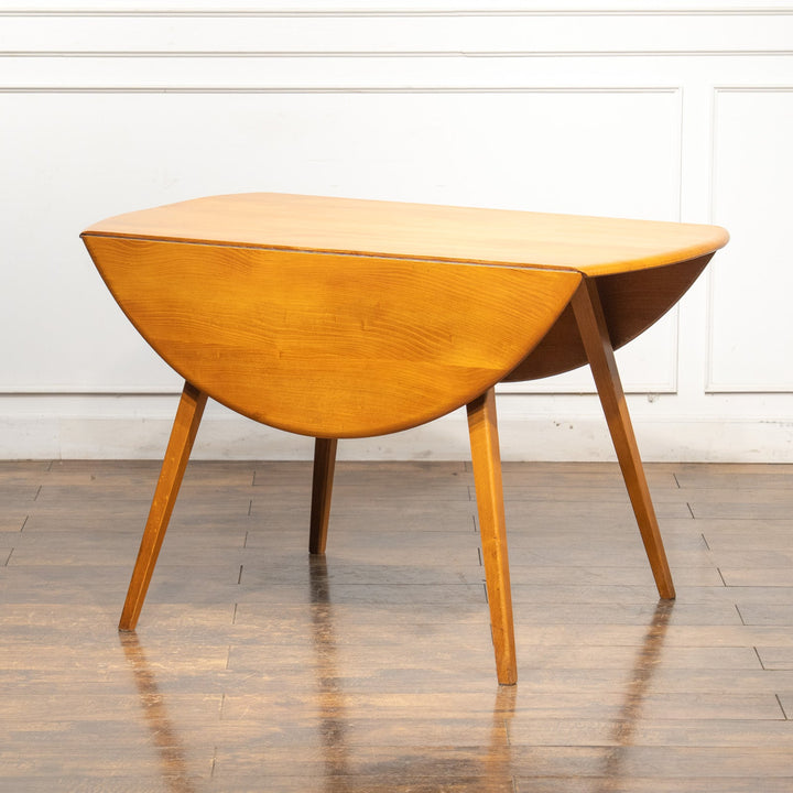 英国【ERCOL アーコール】スペースやシーンに合わせて調整できる ドロップリーフ ダイニングテーブル N0.384 /25G-2