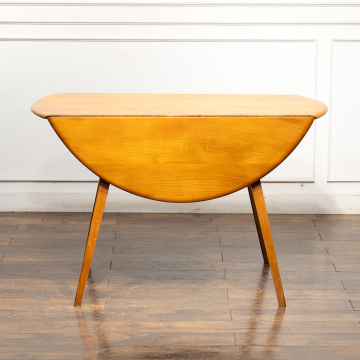 英国【ERCOL アーコール】スペースやシーンに合わせて調整できる ドロップリーフ ダイニングテーブル N0.384 /25G-2