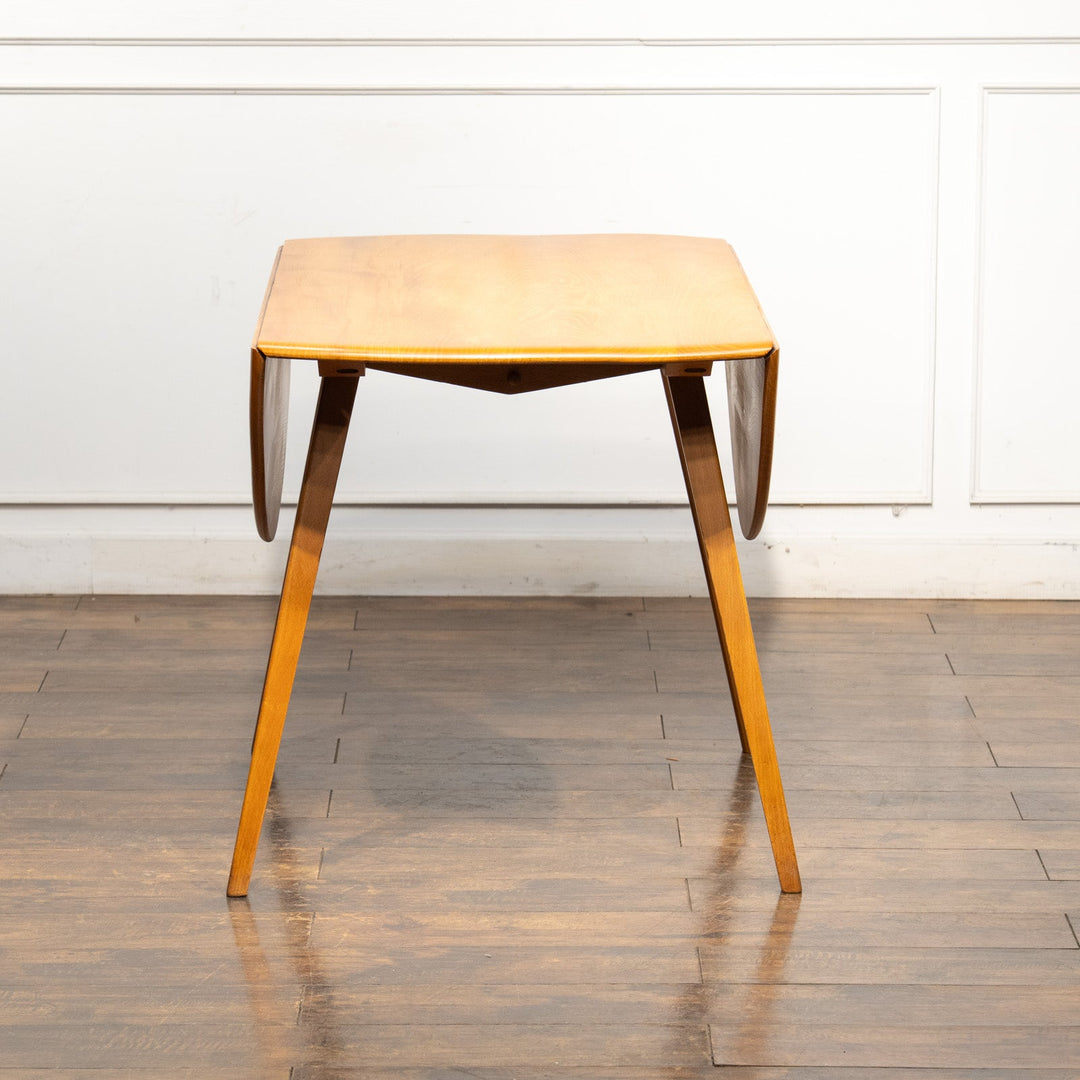 英国【ERCOL アーコール】スペースやシーンに合わせて調整できる ドロップリーフ ダイニングテーブル N0.384 /25G-2