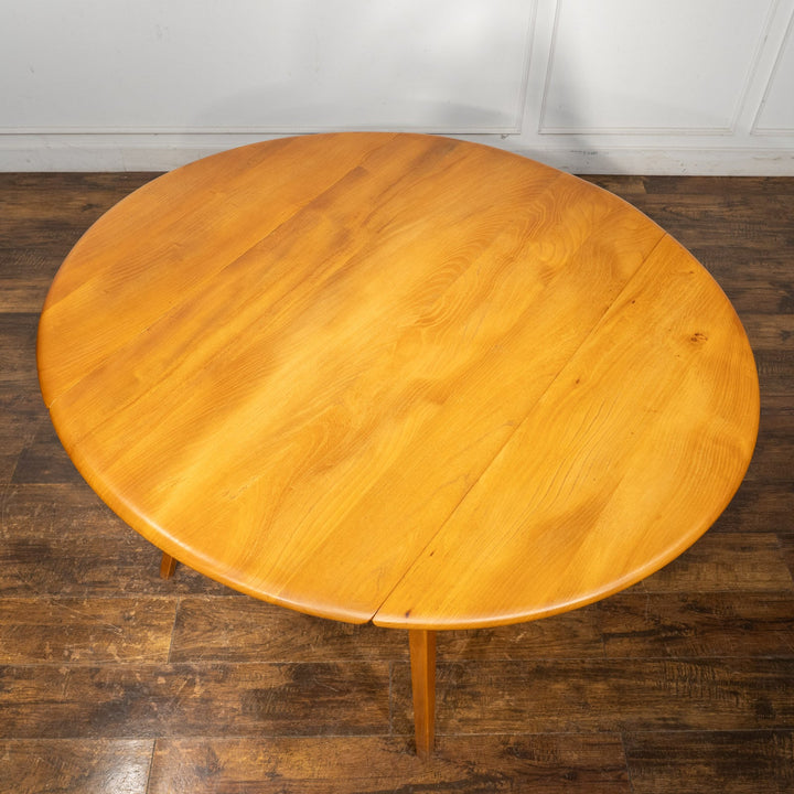 英国【ERCOL アーコール】スペースやシーンに合わせて調整できる ドロップリーフ ダイニングテーブル N0.384 /25G-2