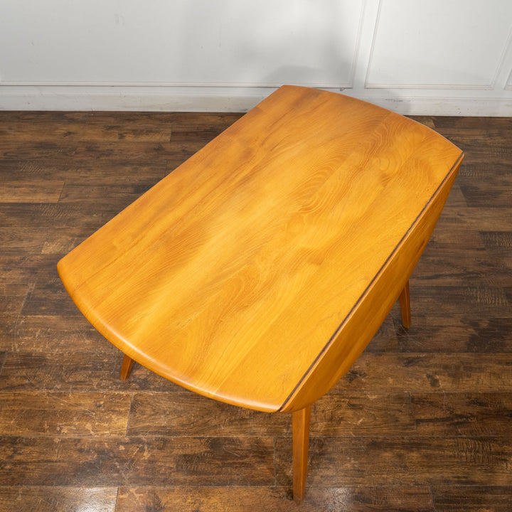 英国【ERCOL アーコール】スペースやシーンに合わせて調整できる ドロップリーフ ダイニングテーブル N0.384 /25G-2