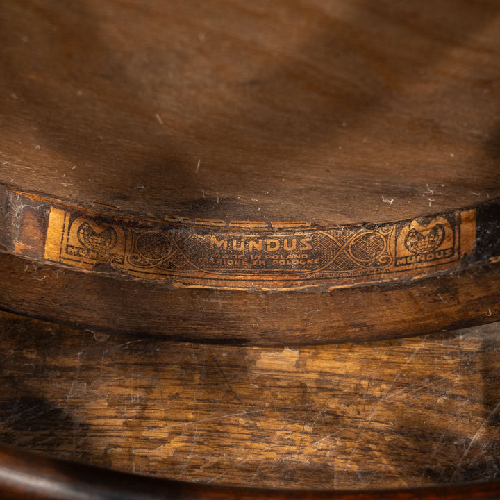 【Mundus ムンダス】シェルモチーフのエンボス加工が美しい パネルバック ベントウッドチェア /25G-4