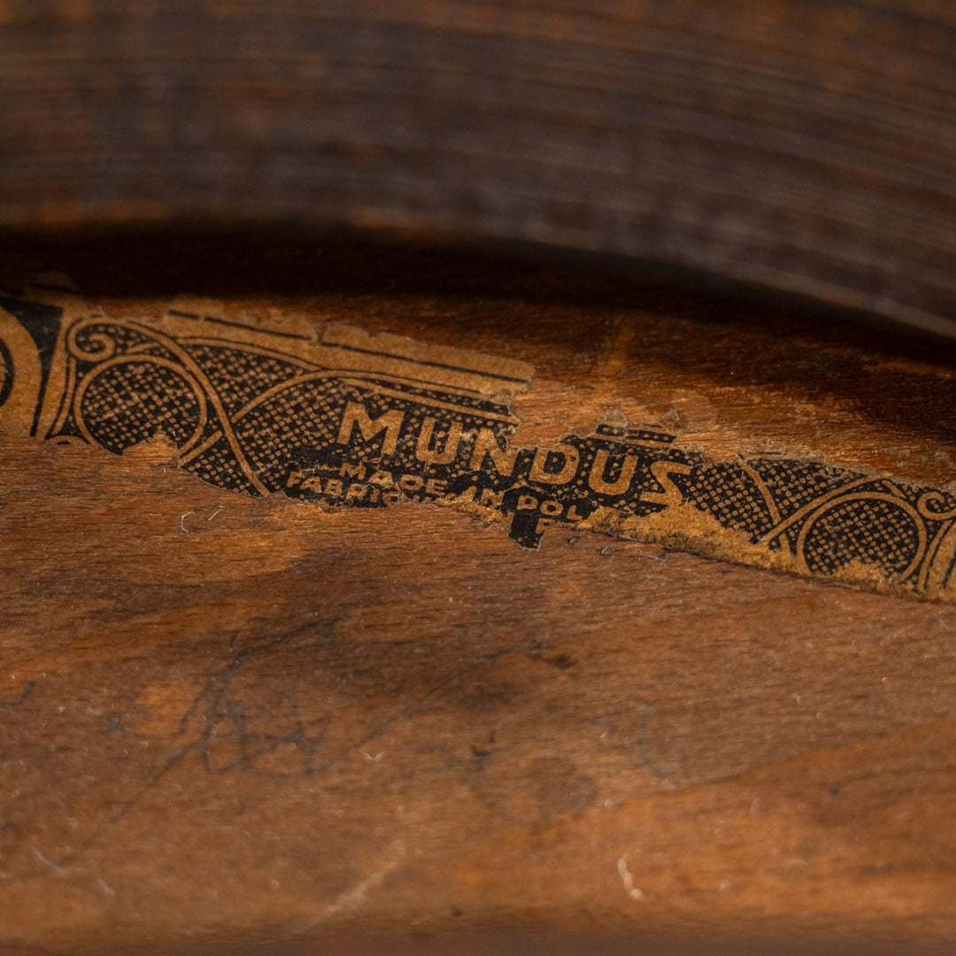 【Mundus ムンダス】シェルモチーフのエンボス加工が美しい パネルバック ベントウッドチェア /25G-5