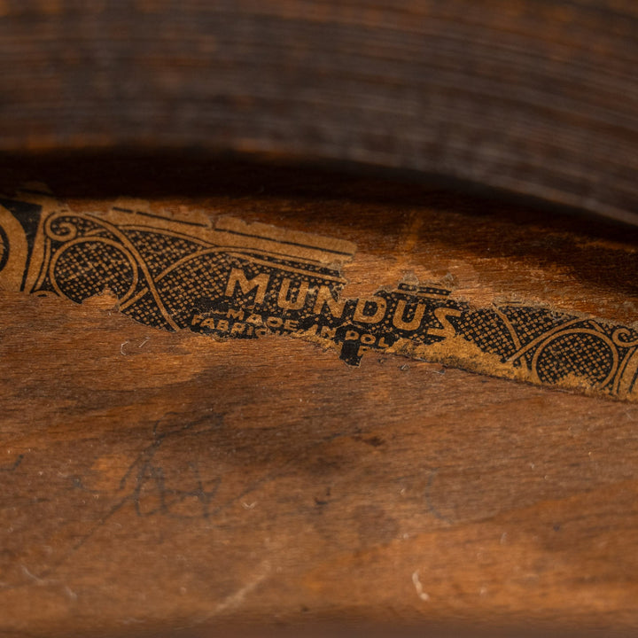 【Mundus ムンダス】シェルモチーフのエンボス加工が美しい パネルバック ベントウッドチェア /25G-5