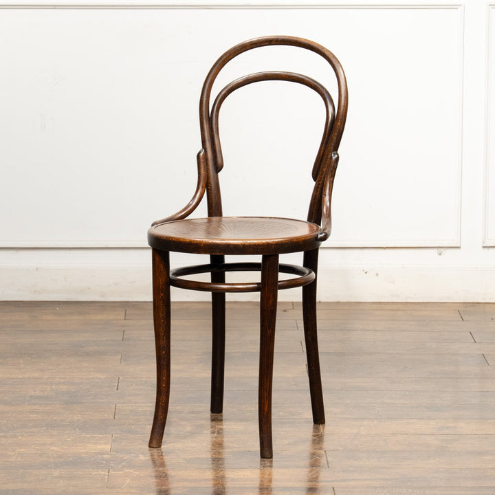 【THONET トーネット】背もたれの曲線や座面の彫りも美しい ダブルループバック ベントウッドチェア /25G-2