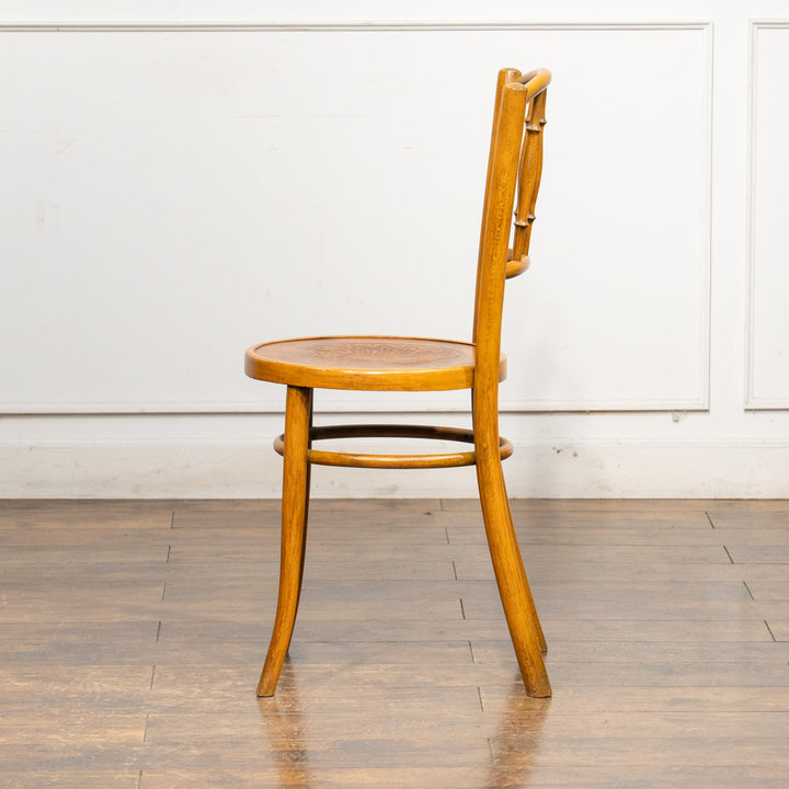 竹モチーフの背もたれが特徴的 バンブーバック ベントウッドチェア /25G-1