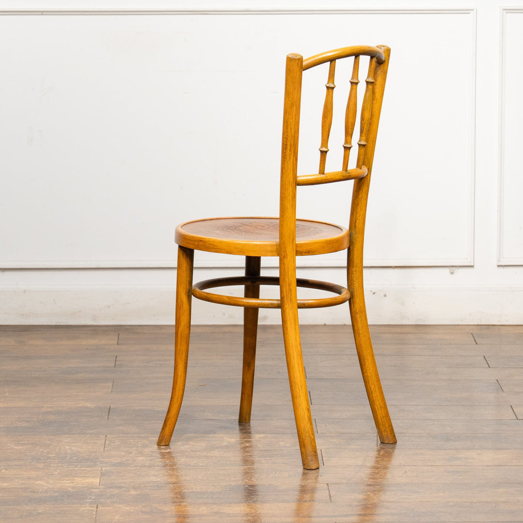 竹モチーフの背もたれが特徴的 バンブーバック ベントウッドチェア /25G-1