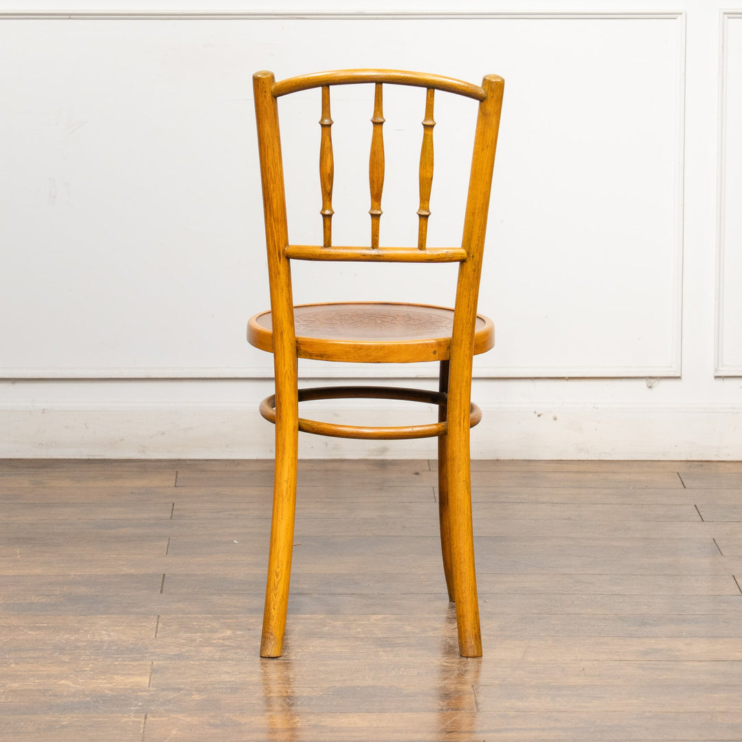 竹モチーフの背もたれが特徴的 バンブーバック ベントウッドチェア /25G-1