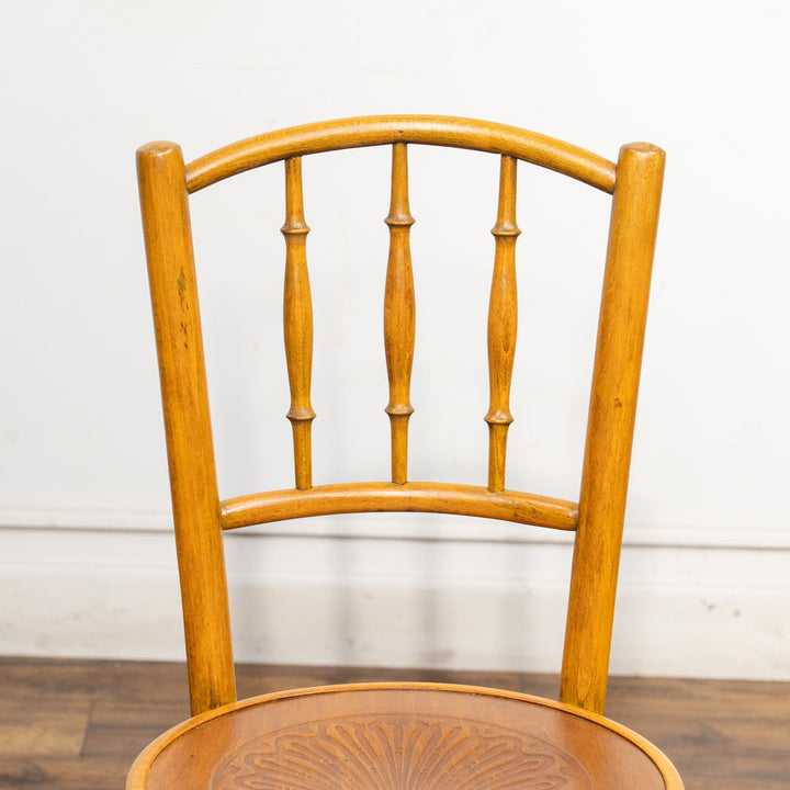 竹モチーフの背もたれが特徴的 バンブーバック ベントウッドチェア /25G-1