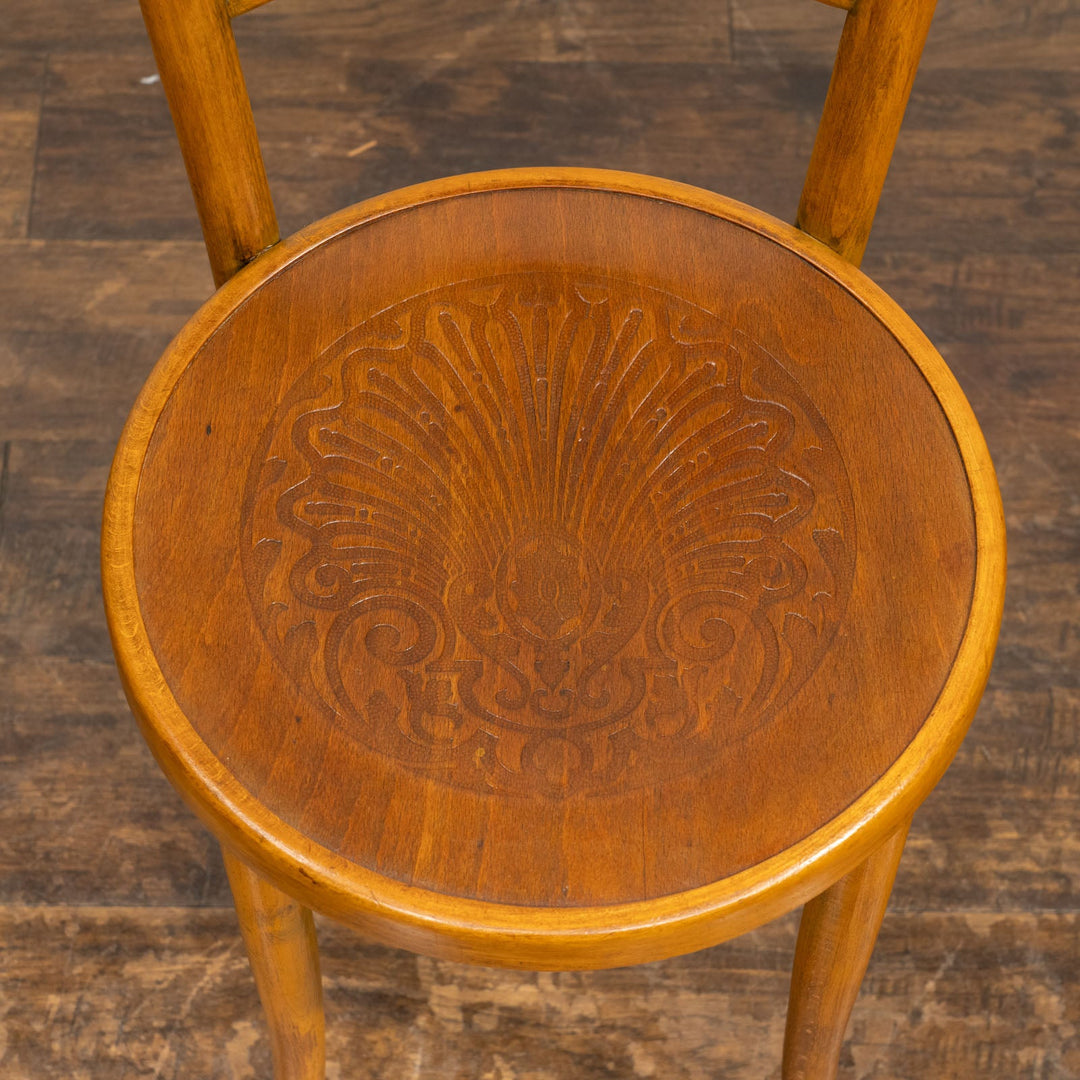 竹モチーフの背もたれが特徴的 バンブーバック ベントウッドチェア /25G-1