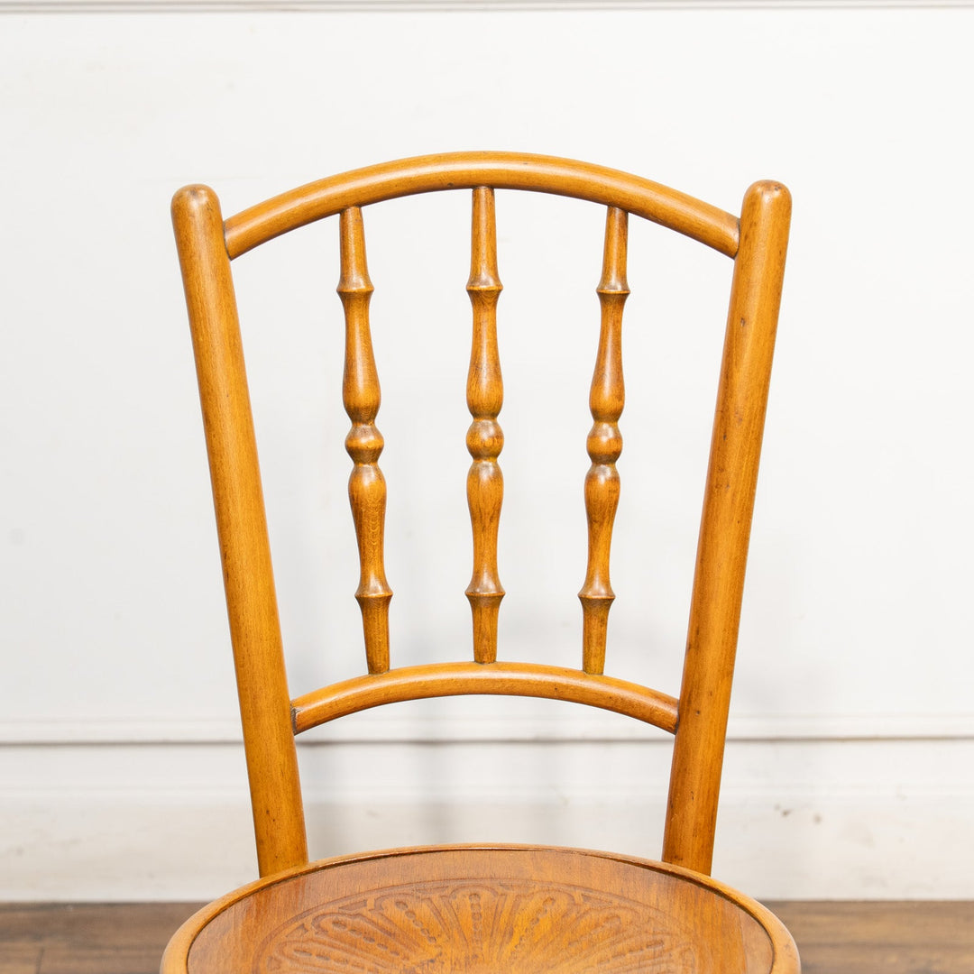 竹モチーフの背もたれが特徴的 バンブーバック ベントウッドチェア /25G-2